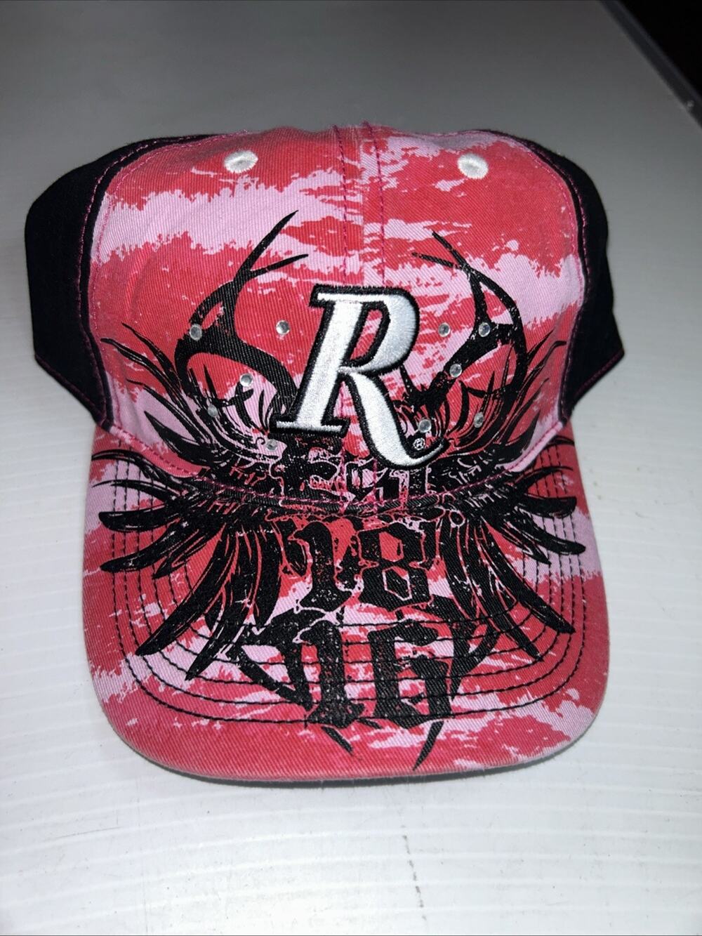 Unique Pink Distressed Remington 1816 Guns Womens Ladies Baseball Cap Hat